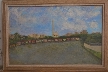  From the 15th of May bridge Egyptian painting by Khalda Hamouda 